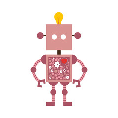 toy robot icon image vector illustration design 