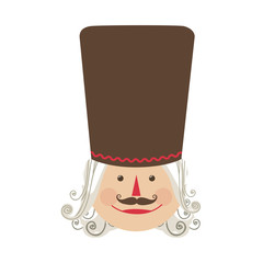 nutcracker toy icon image vector illustration design 