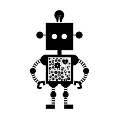 toy robot icon image vector illustration design 