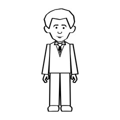 formal dress man icon image vector illustration design