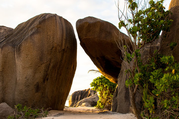 Spektakuläre Granitfelsen - La Digue
