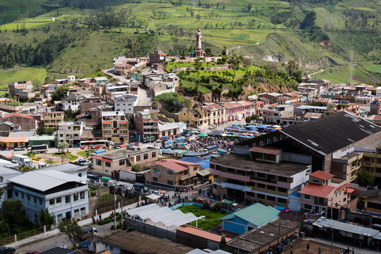 SAn Pedro de Alausi, starting point of the Devil's Nose Train inm Ecuador