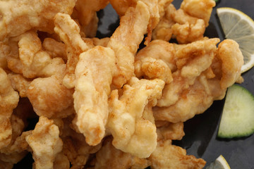 Chinese dish. Chinese food. Dry chichen