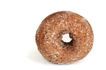 Apple cider donuts isolated on white