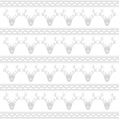 pattern opaque with reindeers and lines vector illustration