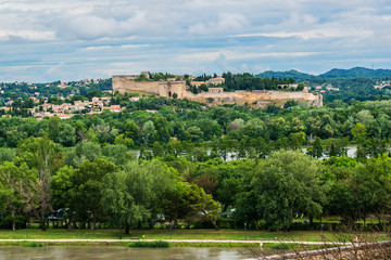 Fototapeta na wymiar Saint Andre Fort and Abbey. Villeneuve-les-Avignon, France.
