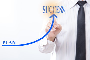 Business with planning for success concept