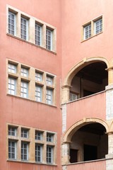 Fototapeta na wymiar Historic building in the old Lyon, France