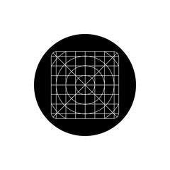 Application icon template with guidelines for contemporary mobil