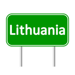 Lithuania road sign.