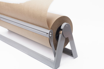 Roll of brown paper for craft projects