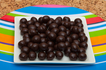 Chocolate covered espresso coffee beans
