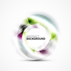 Shiny blurred cicrle template