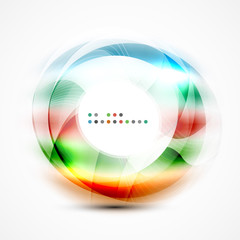 Shiny blurred cicrle template