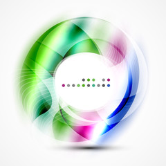 Modern shiny blurred swirl template