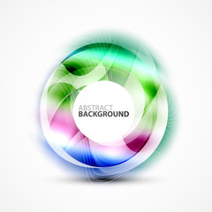 Modern shiny blurred swirl template