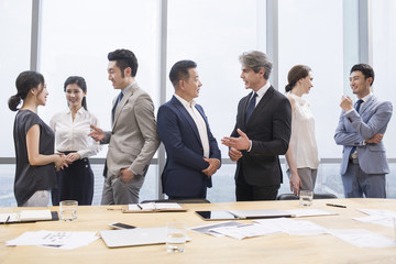 Business people talking in meeting room