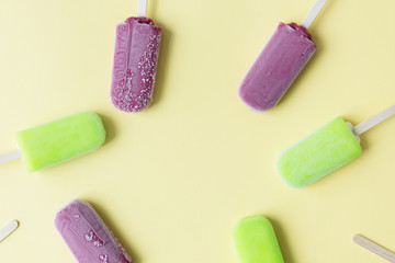 Ice Pop Flavored Ice Frozen Dessert Sweet Tasty Concept
