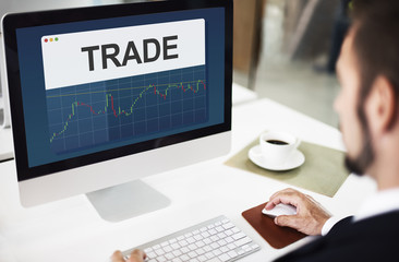 Stock Exchange Marketing Business Economics Concept