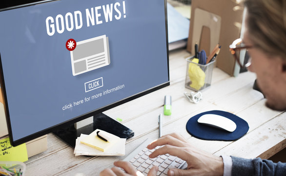 Goods News Newsletter Announcement Daily Concept