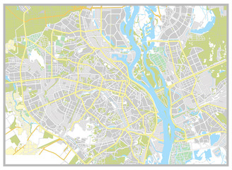 Kiev city map. City Plan