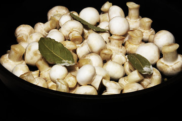 Preparation of marinated mushrooms home in the kitchen