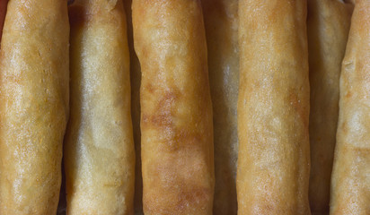 Fried foods background texture