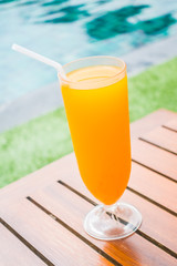 Orange juice glass