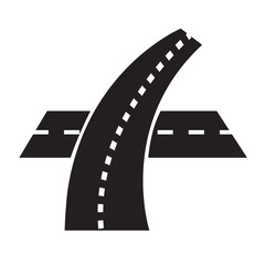 Fototapeta premium road icon illustration design