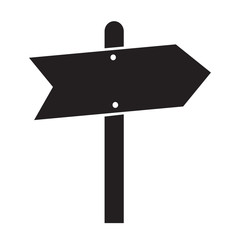Direction Road sign icon illustration design