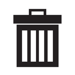 trash bin icon illustration design