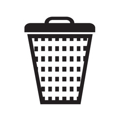trash bin icon illustration design