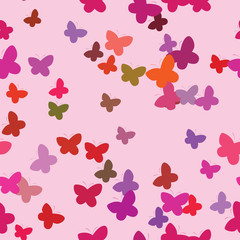Vector butterflies background design.