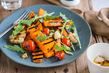 Grilled Butternut squash salad