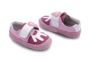 Shoes for newborns isolated on white