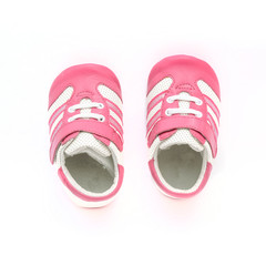 Sneakers for baby isolated on white