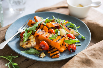 Grilled Butternut squash salad