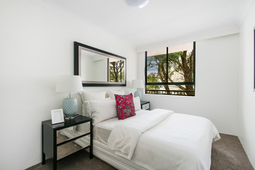 Fototapeta premium Modern bedroom interior