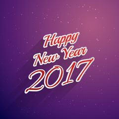 happy new year 2017 text style background