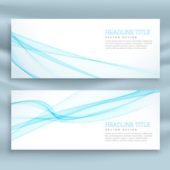 stylish business banners template in blue theme