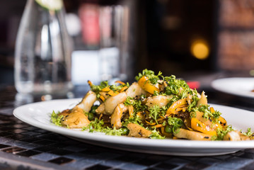 fish with vegetables