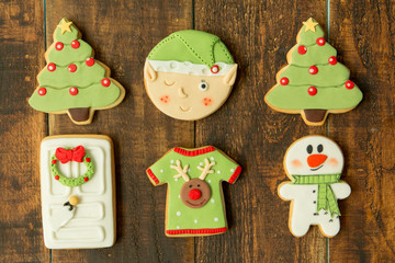 Naklejka premium Delicious Christmas Cookies