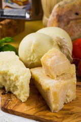 Best Italian food - fresh caciocavallo, pecorino, pamesan chees