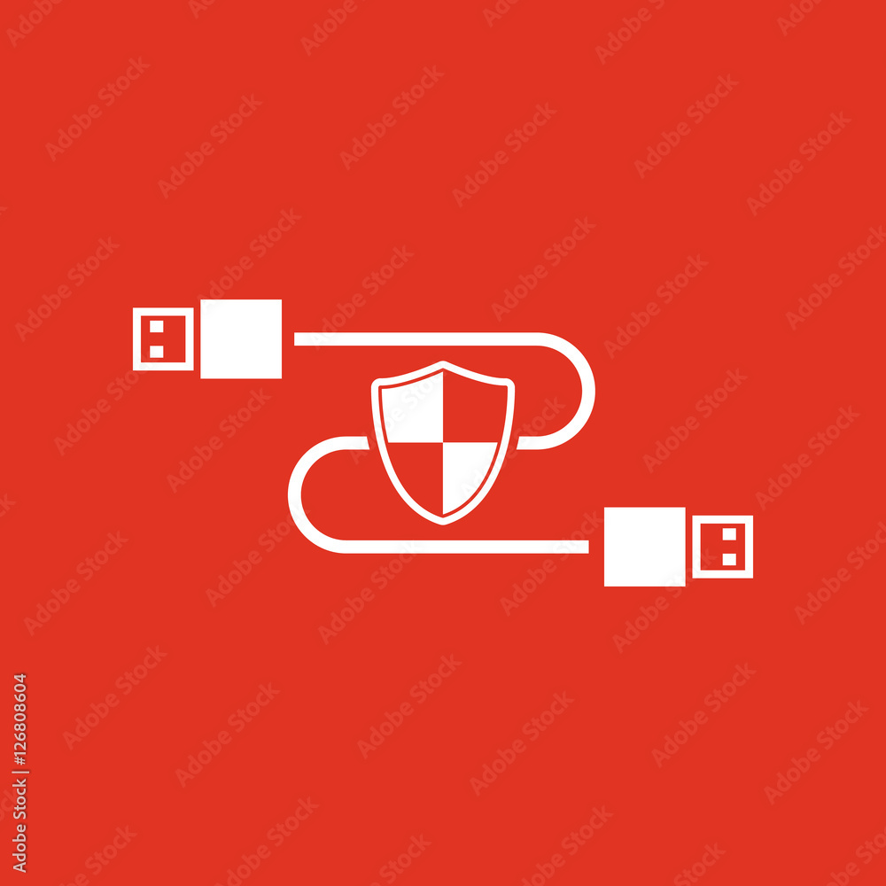 Poster the secure connection icon. transfer and connection, data, antivirus, firewall, secure symbol. ui. w