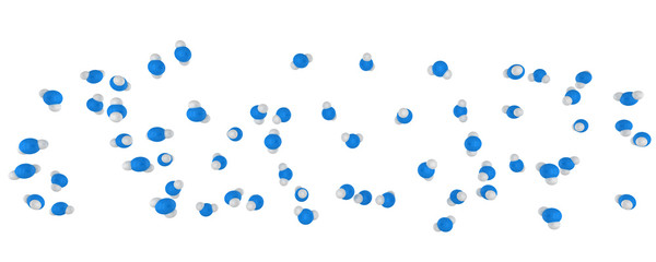 Water Molecules H2O.