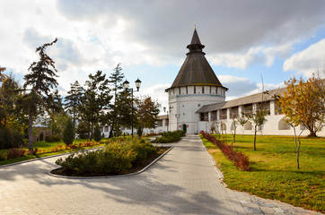 Fototapeta na wymiar The territory of the Astrakhan Kremlin