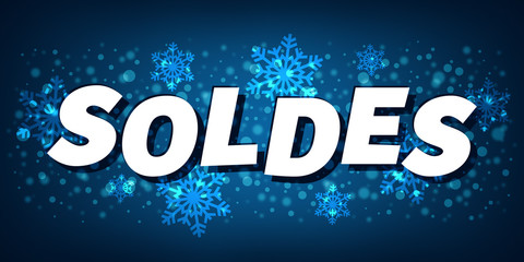 Soldes d'hiver Bleu