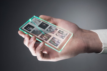 Smartphone with transparent display