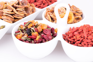 Dried fruits and berries