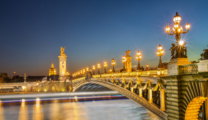 Fototapeta na wymiar Pont Alexandre-III Paris